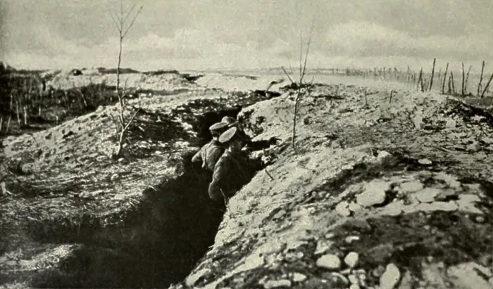 Framed Print : British Army in Italy, taking over part of the defense line on the Piave River after the Italian armys retreat in the Battle of Caporetto (Oct. 24 through Nov. 10, 1917)