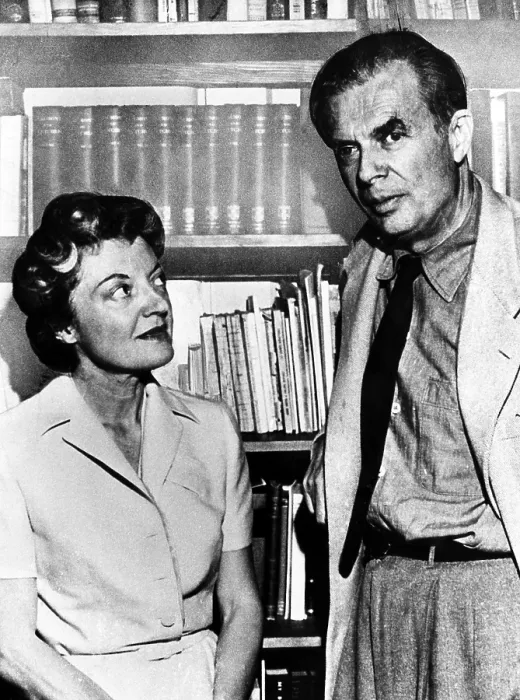 Framed Print : British author Aldous Huxley, and his second wife, Laura Archer, ca. 1960 / Courtesy: CSU Archives / Everett Collection Framed Print : British author Aldous Huxley, and his second wife, Laura Archer, ca. 1960 / Courtesy: CSU Archives / Everett Collection