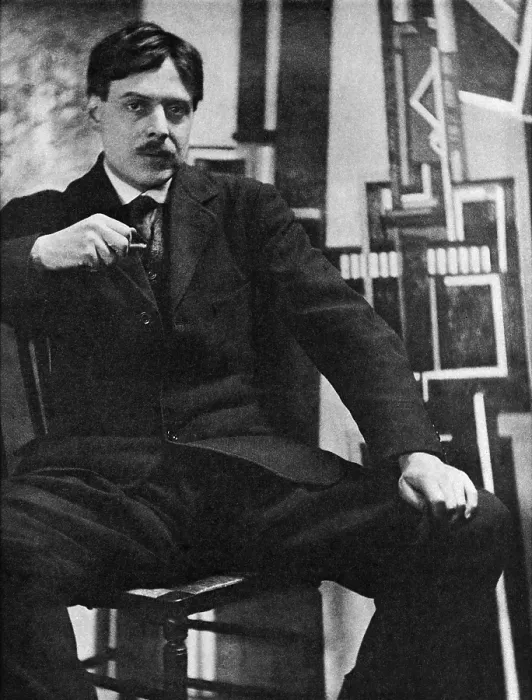 Framed Print : British author and artist Wyndham Lewis photographed by Alvin Langdon Coburn in London, in 1916 (BSLOC_2018_4_36) Framed Print : British author and artist Wyndham Lewis photographed by Alvin Langdon Coburn in London, in 1916 (BSLOC_2018_4_36)