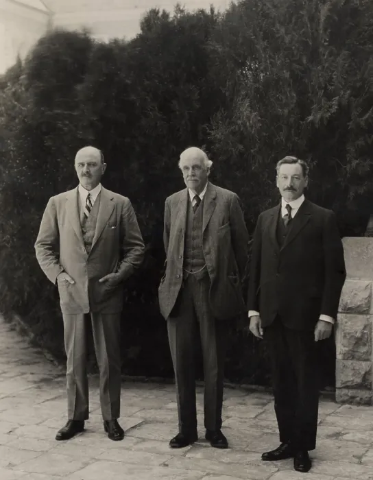 Framed Print : British men of power in British Mandatory Palestine, March 31, 1925