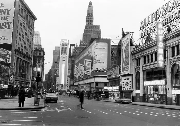 Framed Print : Broadway on the eighth day of a transit strike, New York City, January 8, 1966.. Courtesy: CSU Archives  /  Everett Collection