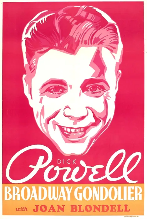 Framed Print : BROADWAY GONDOLIER, US poster art, Dick Powell, 1935