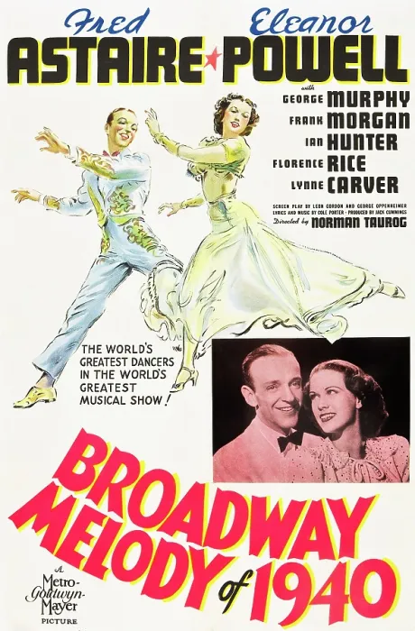 Framed Print : BROADWAY MELODY OF 1940, l-r: Fred Astaire, Eleanor Powell on poster art, 1940