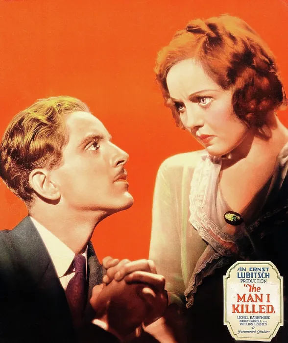 Framed Print : BROKEN LULLABY, (aka THE MAN I KILLED), from left on US poster art: Phillips Holmes, Nancy Carroll, 1932