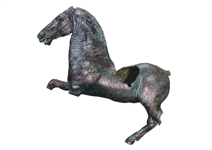 Framed Print : Bronze horse. Roman art. Sculpture on bronze. SPAIN. Mrida.. National Museum of Roman Art. Proc: SPAIN. Mrida.. AISA / Everett Collection**US SALES ONLY**