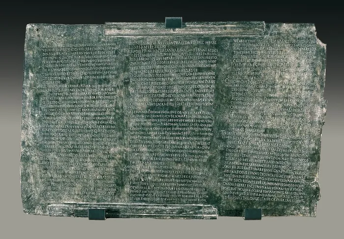 Framed Print : Bronze from Osuna or 'Lex Coloniae Genitivae Juliae sive Ursonensis' (1st c. AD). SPAIN. Madrid. National Museum of Archaeology. Proc: SPAIN. Osuna Framed Print : Bronze from Osuna or 'Lex Coloniae Genitivae Juliae sive Ursonensis' (1st c. AD). SPAIN. Madrid. National Museum of Archaeology. Proc: SPAIN. Osuna