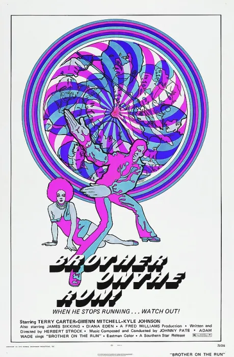 Framed Print : BROTHER ON THE RUN, U.S. poster, 1973 Framed Print : BROTHER ON THE RUN, U.S. poster, 1973
