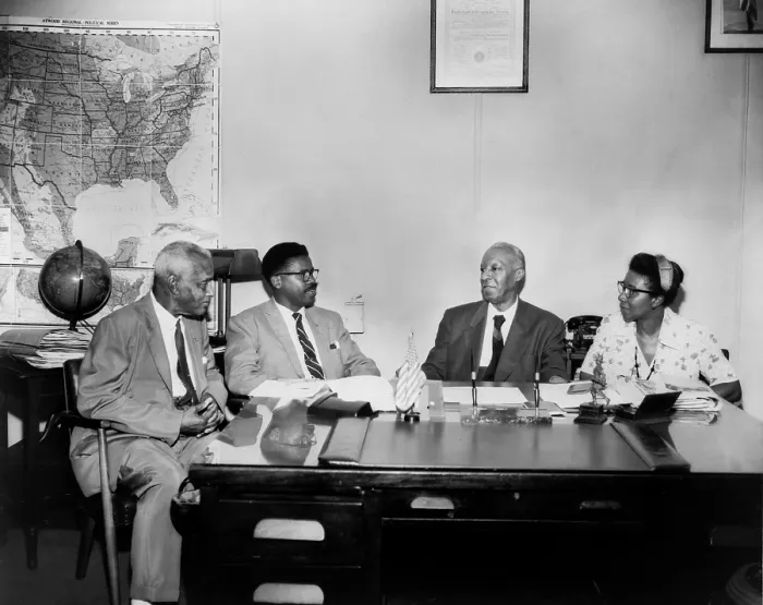 Framed Print : Brotherhood of Sleeping Car Porters group