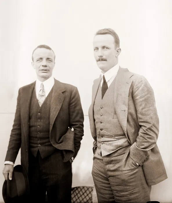 Framed Print : Brothers Theodore Jr. and Kermit Roosevelt after World War I. Both had served with distinction and lost their brother Quentin during the war