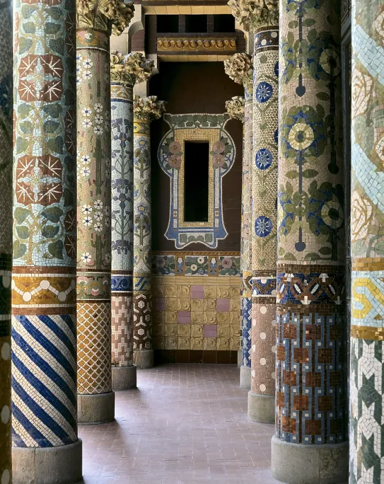 Framed Print : BRU I SALELLES, Llus (1868-1952); DOMENECH I MONTANER, Lluis (1850-1923). Palace of Catalan Music. SPAIN. Barcelona. Palace of Catalan Music