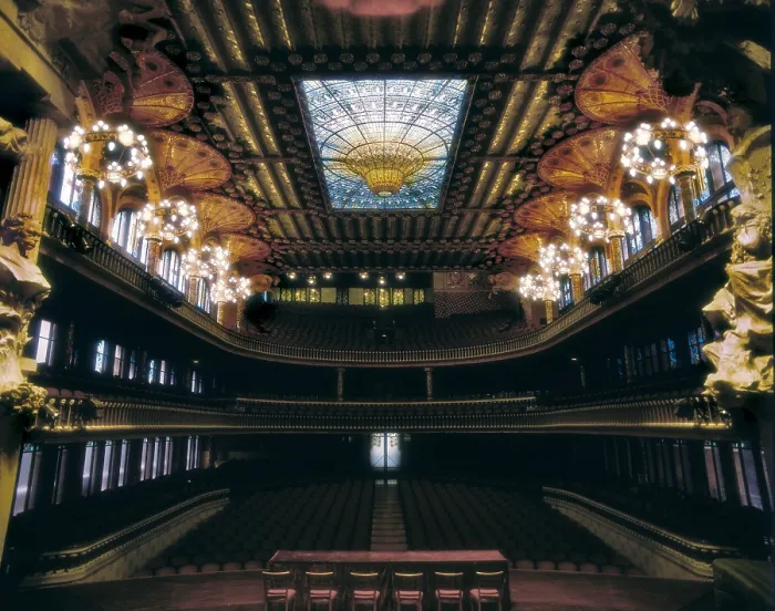Framed Print : BRU I SALELLES, Llus (1868-1952); DOMENECH I MONTANER, Lluis (1850-1923). Palace of Catalan Music. SPAIN. Barcelona. Palace of Catalan Music. Concert hall. Modernism Framed Print : BRU I SALELLES, Llus (1868-1952); DOMENECH I MONTANER, Lluis (1850-1923). Palace of Catalan Music. SPAIN. Barcelona. Palace of Catalan Music. Concert hall. Modernism