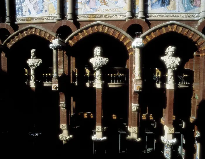 Framed Print : BRU I SALELLES, Llus (1868-1952); DOMENECH I MONTANER, Lluis (1850-1923). Palace of Catalan Music. SPAIN. Barcelona. Palace of Catalan Music