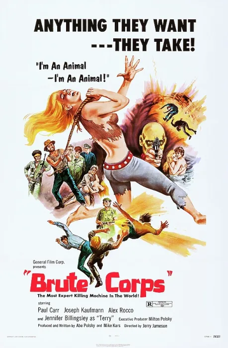 Framed Print : BRUTE CORPS, U.S. poster, 1972 Framed Print : BRUTE CORPS, U.S. poster, 1972