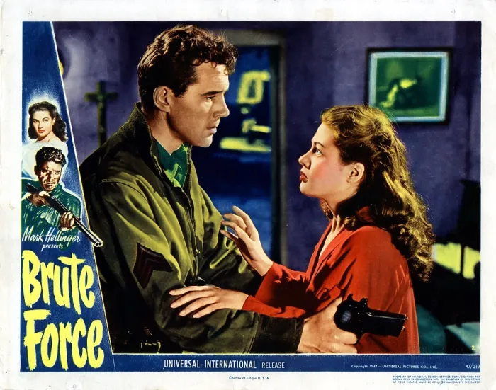 Framed Print : BRUTE FORCE, Howard Duff, Yvonne De Carlo, 1947