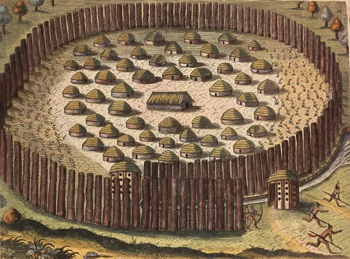 Framed Print : BRY, Theodor de (1528-1598); LE MOYNE DE MORGUES, Jacques (1533-1588). Brevis narratio eorum quae in Florida Americae Provincia Gallis acciderunt, secunda in allam Navigatione