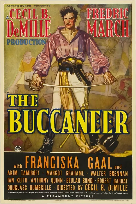Framed Print : THE BUCCANEER, Fredric March, 1938