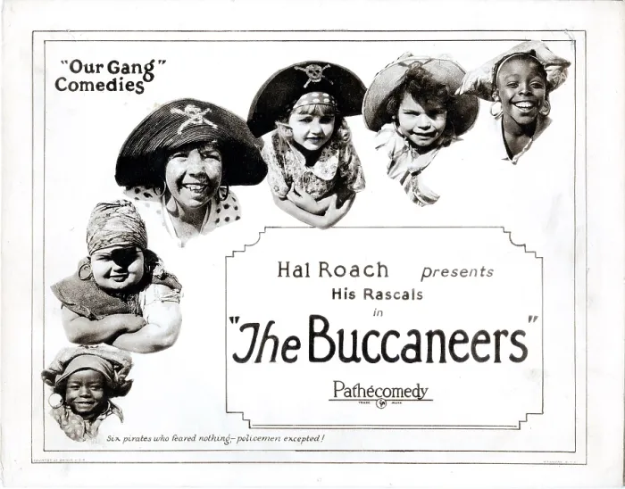 Framed Print : THE BUCCANEERS, lobbycard, Our Gang, from left, at bottom: Allen Farina Hoskins, Joe Cobb, Mickey Daniels, Mary Kornman, Jackie Condon, Ernest Morrison, 1924