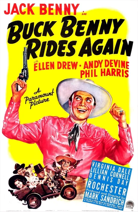 Framed Print : BUCK BENNY RIDES AGAIN, US poster, center: Jack Benny, bottom left from left: Ellen Drew, Andy Devine, Eddie 'Rochester Anderson, Jack Benny, 1940 Framed Print : BUCK BENNY RIDES AGAIN, US poster, center: Jack Benny, bottom left from left: Ellen Drew, Andy Devine, Eddie 'Rochester Anderson, Jack Benny, 1940