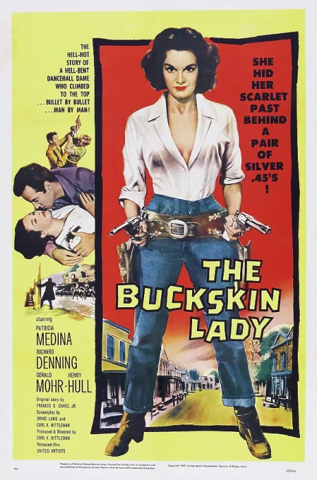 Framed Print : THE BUCKSKIN LADY, US poster art, Patricia Medina, Gerald Mohr, Richard Denning, 1957