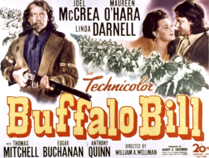 Framed Print : BUFFALO BILL, Joel McCrea, Maureen O'Hara, 1944, (c) 20th Century Fox, TM & Copyright  /  Courtesy: Everett Collection