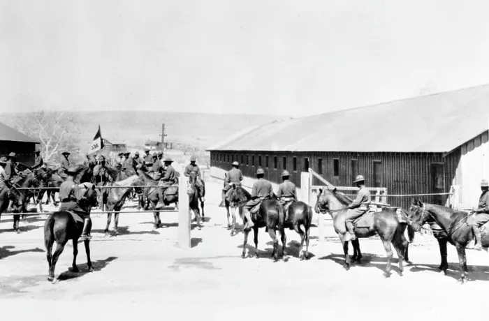 Framed Print : Buffalo soldiers of the Tenth U.S. Cavalry at the time of their participation in the punitive expedition into Mexico in 1916-1917. Fort Huachuca, Cochise County, AZ Framed Print : Buffalo soldiers of the Tenth U.S. Cavalry at the time of their participation in the punitive expedition into Mexico in 1916-1917. Fort Huachuca, Cochise County, AZ