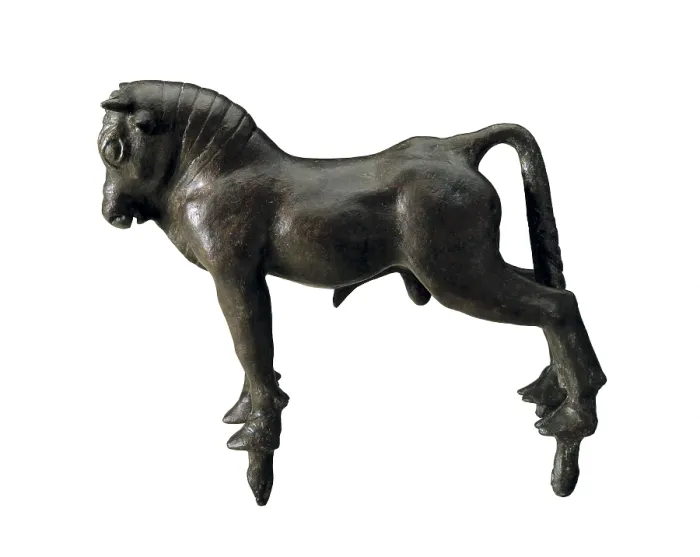 Framed Print : Bull from Azaila. Iberian art. Sculpture on bronze. SPAIN. Madrid. National Museum of Archaeology. Proc: SPAIN. Azaila. - Iberfoto / Everett Collection (531661)**US SALES ONLY** Framed Print : Bull from Azaila. Iberian art. Sculpture on bronze. SPAIN. Madrid. National Museum of Archaeology. Proc: SPAIN. Azaila. - Iberfoto / Everett Collection (531661)**US SALES ONLY**