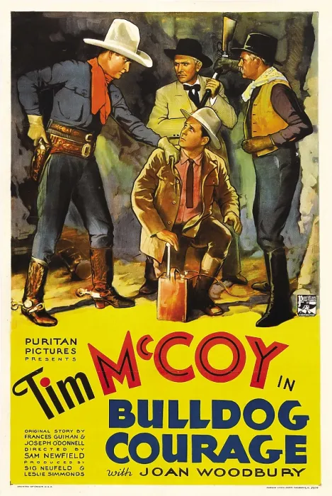 Framed Print : BULLDOG COURAGE, far left: Tim McCoy, 1935