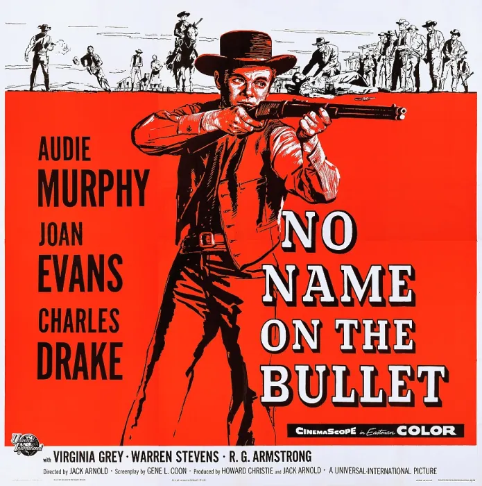 Framed Print : NO NAME ON THE BULLET, US lobbycard, Audie Murphy, 1959