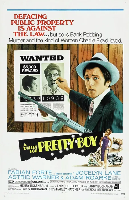 Framed Print : A BULLET FOR PRETTY BOY, US Poster, Fabian (aka Fabian Forte), 1970