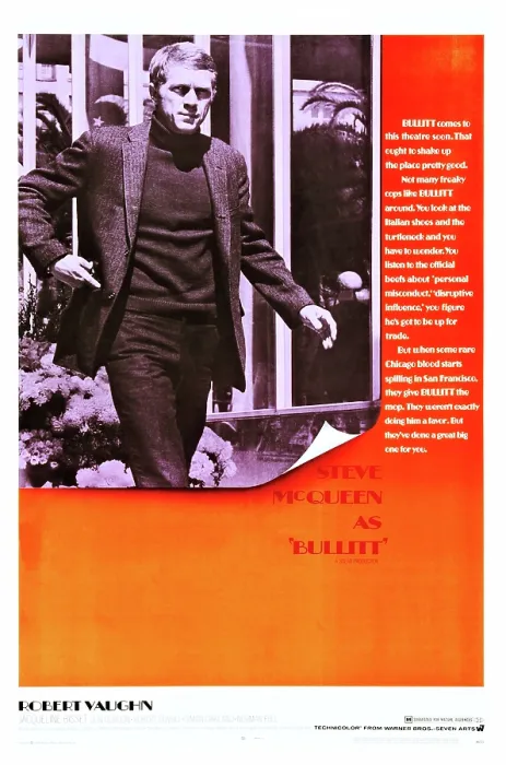 Framed Print : BULLITT, Steve McQueen, 1968 Framed Print : BULLITT, Steve McQueen, 1968