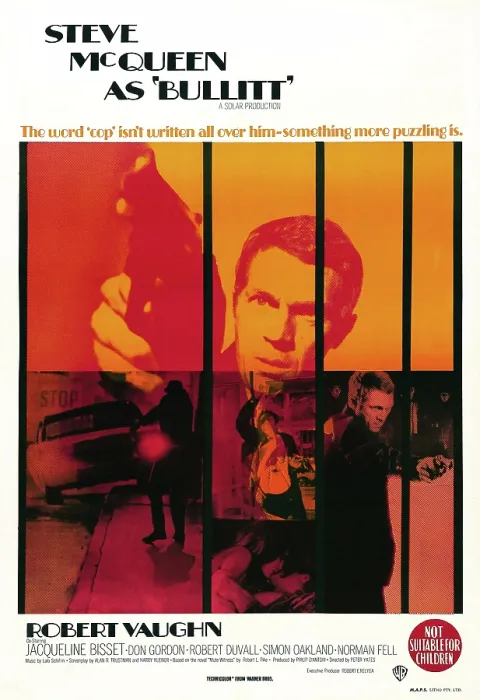 Framed Print : BULLITT, Steve McQueen on Australian poster art, 1968