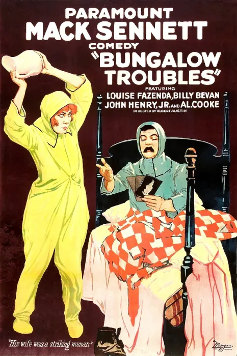 Framed Print : BUNGALOW TROUBLES, from left, Louise Fazenda, Billy Bevan, 1920 Framed Print : BUNGALOW TROUBLES, from left, Louise Fazenda, Billy Bevan, 1920