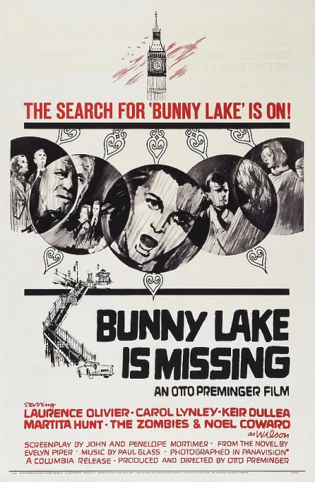 Framed Print : BUNNY LAKE IS MISSING, US poster, Laurence Olivier (left), Keir Dullea (center), 1965 Framed Print : BUNNY LAKE IS MISSING, US poster, Laurence Olivier (left), Keir Dullea (center), 1965