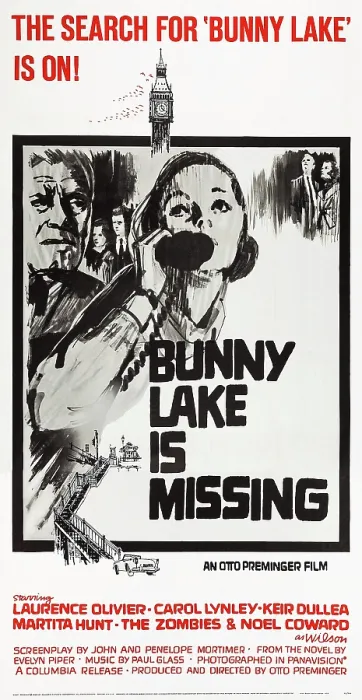 Framed Print : BUNNY LAKE IS MISSING, US poster, from left: Laurence Olivier, Carol Lynley, 1965
