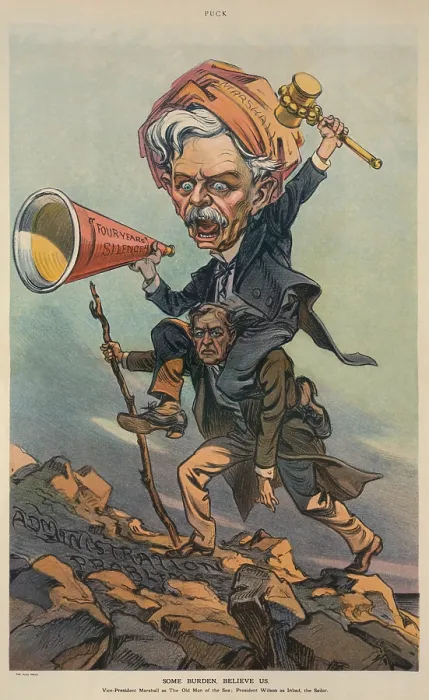 Framed Print : SOME BURDEN, BELIEVE US, by Udo Keppler, published in PUCK, May 7, 1913