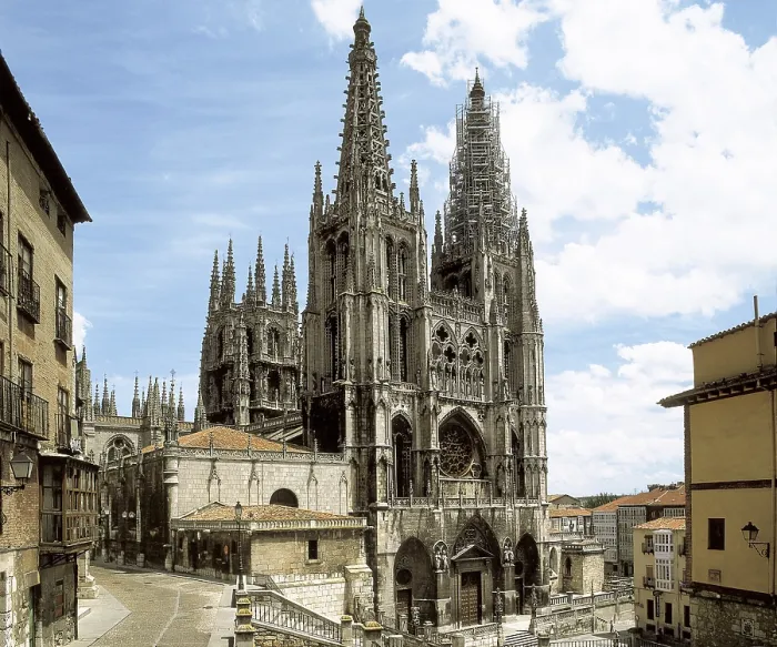 Framed Print : Burgos Cathedral of St. 1221-1568. SPAIN. CASTILE AND LEON. Burgos. Cathedral of St. Mary. Gothic art. Architecture. AISA / Everett Collection**US SALES ONLY**
