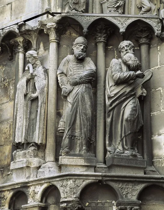 Framed Print : Burgos Cathedral of St. 1221-1568. SPAIN. Burgos. Cathedral of St. Mary. Door of Sarmental. Sculptures. Gothic art. Sculpture. AISA / Everett Collection (4038)**US SALES ONLY**