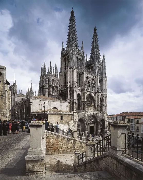 Framed Print : Burgos Cathedral of St. 1221-1568. SPAIN. CASTILE AND LEON. Burgos. Cathedral of St. Mary. Gothic art. Architecture. AISA / Everett Collection**US SALES ONLY**