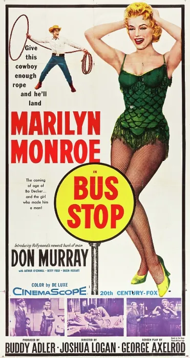 Framed Print : BUS STOP, l-r: Don Murray, Marilyn Monroe on U.S. poster art, 1956, TM and Copyright 20th Century Fox Film Corp. All rights reserved. / courtesy Everett Collection