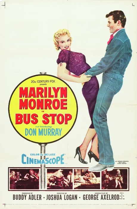 Framed Print : BUS STOP, l-r: Marilyn Monroe, Don Murray on U.S. poster art, 1956, TM and Copyright 20th Century Fox Film Corp. All rights reserved. / courtesy Everett Collection
