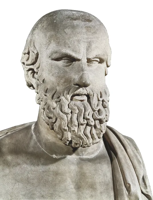 Framed Print : Bust of Aeschylus. 5th c. BC. Greek art. Sculpture on marble. ITALY. Rome. Capitoline Museums. - Iberfoto / Everett Collection (294923)**US SALES ONLY**