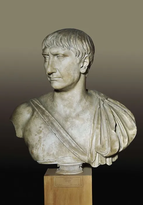 Framed Print : Bust of the Emperor Trajan. 2nd c. Roman art. Early Empire. Sculpture on marble. ITALY. Venice. Archaeological Museum. AISA / Everett Collection**US SALES ONLY** Framed Print : Bust of the Emperor Trajan. 2nd c. Roman art. Early Empire. Sculpture on marble. ITALY. Venice. Archaeological Museum. AISA / Everett Collection**US SALES ONLY**