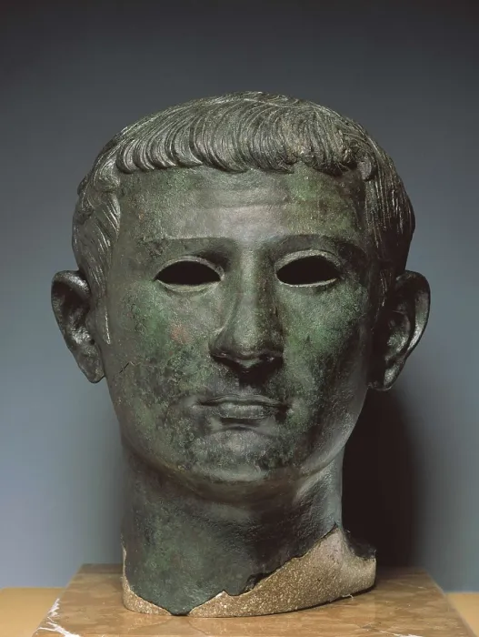 Framed Print : Bust of Tiberius. 1st c. Roman art. Sculpture on bronze. SPAIN. Madrid. National Museum of Archaeology. AISA / Everett Collection**US SALES ONLY** Framed Print : Bust of Tiberius. 1st c. Roman art. Sculpture on bronze. SPAIN. Madrid. National Museum of Archaeology. AISA / Everett Collection**US SALES ONLY**