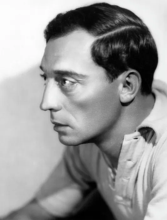 Framed Print : Buster Keaton, 1930, profile