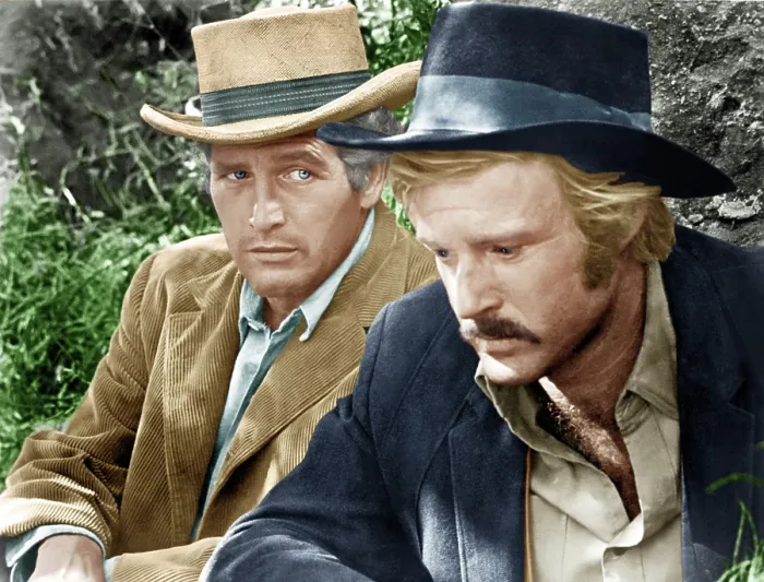 Framed Print : BUTCH CASSIDY AND THE SUNDANCE KID, from left: Paul Newman, Robert Redford, 1969. TM and Copyright 20th Century Fox Film Corp. All rights reserved / Courtesy: Everett Collection