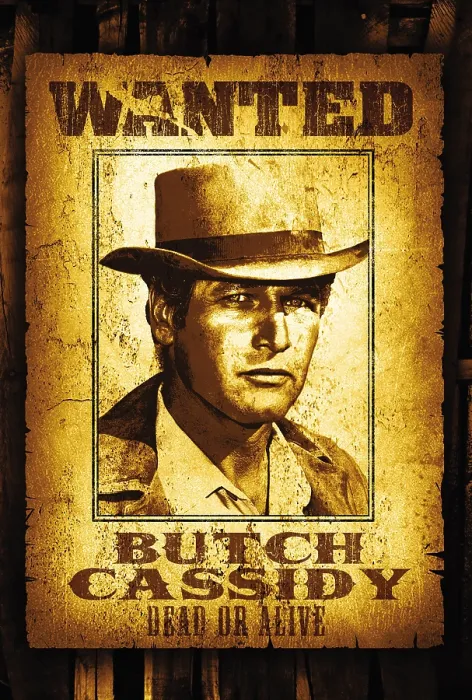 Framed Print : BUTCH CASSIDY AND THE SUNDANCE KID, Paul Newman, 1969, TM and Copyright 20th Century Fox Film Corp. All rights reserved / courtesy Everett Collection