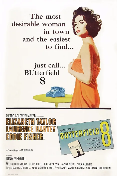 Framed Print : BUTTERFIELD 8, US poster art, Elizabeth Taylor, 1960
