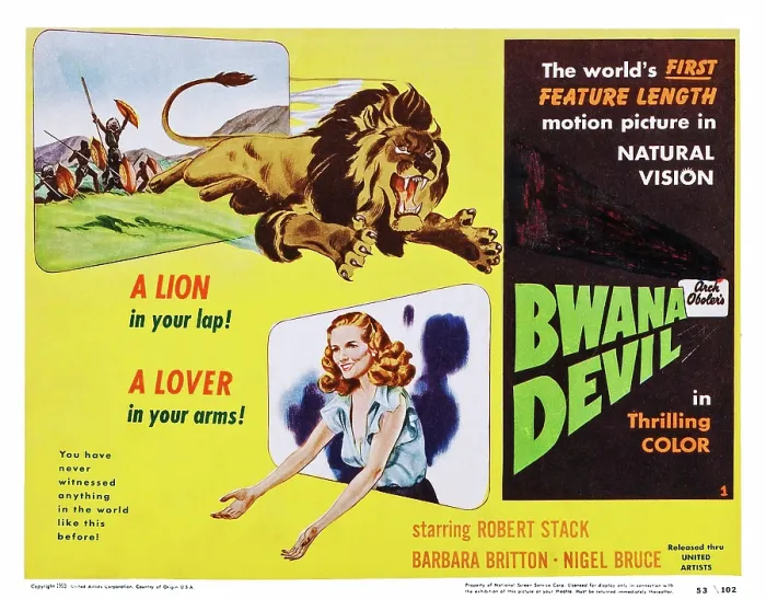 Framed Print : BWANA DEVIL, US lobbycard, Barbara Britton, 1952 Framed Print : BWANA DEVIL, US lobbycard, Barbara Britton, 1952