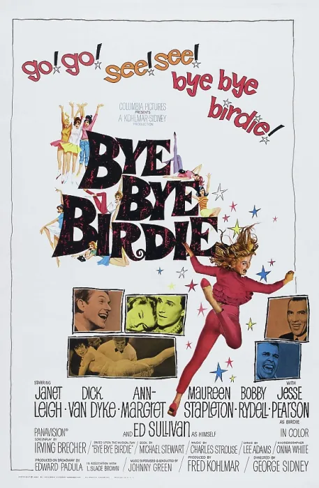 Framed Print : BYE BYE BIRDIE, US poster art, Ann-Margret, (left): Dick Van Dyke, Ann-Margret, Bobby Rydell, Janet Leigh, (right): Ed Sullivan, Paul Lynde, 1963