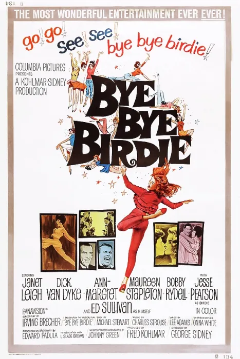 Framed Print : BYE BYE BIRDIE, US poster, from left: Janet Leigh, Ed Sullivan, Paul Lynde, Ann-Margret, Bobby Rydell, Ann-Margret, Dick Van Dyke, Janet Leigh, 1963